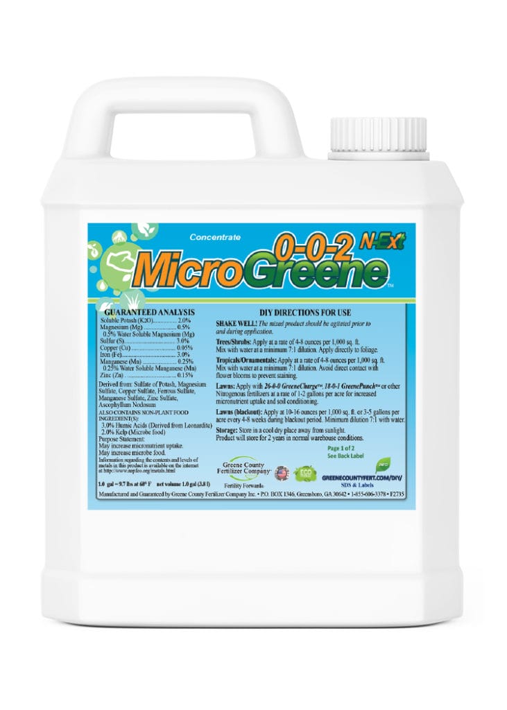 0-0-2 MicroGreene™ 1.0-gal bottle