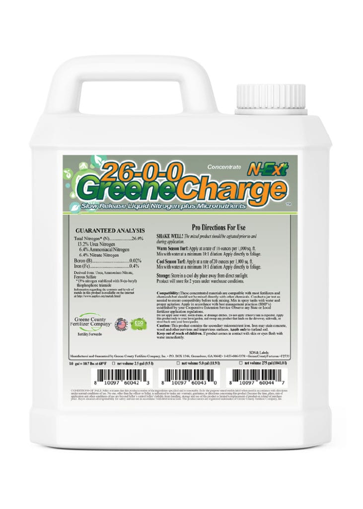 26-0-0 GreeneCharge™ Slow Release Liquid Nitrogen Plus Micronutrients