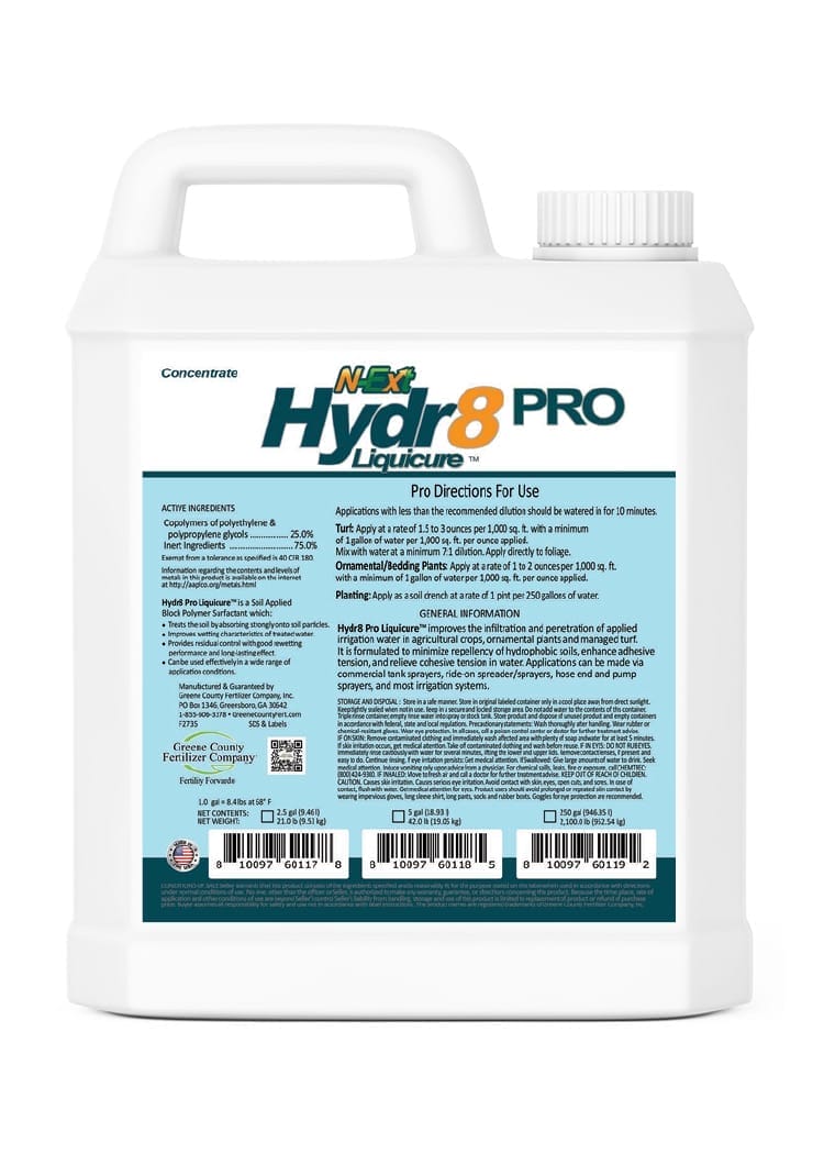Hydr8 Pro Liquicure™ Soil Surfactant/Wetting Agent
